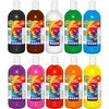 Sweet Colours Farby plakatowe w butelce 500 ml komplektas szkolny priešmokyklinė 10 kol Otocki