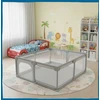 Szchara VAIKŲ RAŠYKLĖS 150X180 CM DRY POOL ŽAIDIMŲ AIKŠTELĖ PILKA + KAMULIAI + KREPŠELIS
