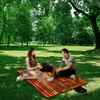 Tadar PIKNIKO FLĖNINĖ ANTLODĖ SU IZOLIACINIU pikniko kilimėliu paplūdimiui 150x200cm + rankena