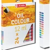 Talens Aliejinių dažų rinkinys Oil Colour 12 ml, 24 spalvos