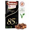 Tamsus šokoladas 85% kakavos be cukraus Torras 75 g