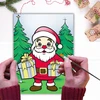 Tapyba Kalėdų spalvinimo knyga ant drobės 15x20 cm Kalėdų Senelis su dovanomis artmaker