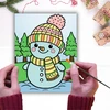 Tapyba Kalėdų spalvinimo knyga ant drobės 15x20 cm sniego žmogus artmaker