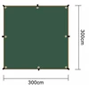 TARP vandeniui atsparūs terminiai kempingo lakštai 3 x 3 m SAULĖS BURĖ