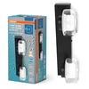 Sieninis šviestuvas 11W LED sieninis vonios šviestuvas ORBIS FLAME, juodas, 3000/4000K, IP44