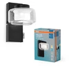 Sieninis šviestuvas 5,5W LED sieninis vonios šviestuvas ORBIS FLAME, juodas, 3000/4000K, IP44