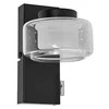 Sieninis šviestuvas 5,5W LED sieninis vonios šviestuvas ORBIS FLAME, juodas, 3000/4000K, IP44