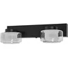 Sieninis šviestuvas 11W LED sieninis vonios šviestuvas ORBIS FLAME, juodas, 3000/4000K, IP44