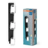Sieninis šviestuvas 16,5W LED sieninis vonios šviestuvas ORBIS FLAME, juodas, 3000/4000K, IP44