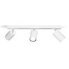 Taškinis LED šviestuvas PHILIPS IDRIS, IP44, 3xGU10, max 3x5W, baltos sp., 8,3x44,2x12cm