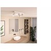 Taškinis LED šviestuvas PHILIPS IDRIS, IP44, 3xGU10, max 3x5W, baltos sp., 8,3x44,2x12cm