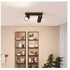 Taškinis LED šviestuvas PHILIPS IDRIS, IP44, 2xGU10, max 2x5W, juodos sp., 8,3x24x12cm