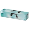 Taškinis LED šviestuvas PHILIPS IDRIS, IP44, 2xGU10, max 2x5W, juodos sp., 8,3x24x12cm