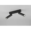 Taškinis LED šviestuvas TRIO AMBALA, 2x5W, 2300/3000/4000K 2x500 lm juodos sp 16,5x15x4cm