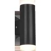 Taškinis LED šviestuvas TRIO RAY, IP44 voniai, 2x4W 3000K 2x340lm, juodos sp. 16,6x5,2x8cm