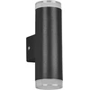 Taškinis LED šviestuvas TRIO RAY, IP44 voniai, 2x4W 3000K 2x340lm, juodos sp. 16,6x5,2x8cm