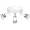 Lubinis šviestuvas Taškinis šviestuvas EGLO STECCI-E, 3 x GU10, max 3 x 5 W, baltos/chromo sp, Ø14x7,5cm