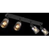 Lubinis šviestuvas Taškinis šviestuvas GLOBO HUBERTUS, 4 x E14, 40W, 230V, matinės juodos sp, 7 x 56 x 14 cm
