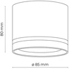GTV Lubinis šviestuvas DRAGO, maks. 60W, E27, AC220-240V, 50-60Hz, IP20, 133*148mm, baltas