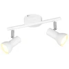 Taškinis šviestuvas REALITY CANTAR, 2 x GU10, max 2 x 5 W, baltos/chromo sp, 25x8x12,5cm