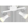 Taškinis šviestuvas REALITY CANTAR, 2 x GU10, max 2 x 5 W, baltos/chromo sp, 25x8x12,5cm