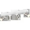 Taškinis šviestuvas TRIO GILLAN, 4xGU10 max 4x10W baltos/nikelio sp., 16x60x12cm