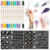 Tatwelt TATUiruočių rinkinys SU RAŠIKLIAIS IR ŠABLONAIS TATUiruotės DIDELIAM VAIKAMS