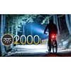 TAVO Mocna Lampka Rowerowa 2000 lm 6000mAh Przednia LED Žibintuvėlis Akumulatorowa