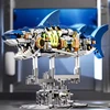 TECHNIC MJI 13054 blokeliai – Mechaniniai LED Shark 687 elementai
