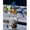 TECHNIC MJI 13054 blokeliai – Mechaniniai LED Shark 687 elementai