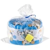 Teddies Skarbonka su zamkiem blaszana owal 10x6cm 4 kolory w woreczku