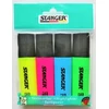 Stanger Teksto žymekliai 1-5 mm, 4 spalvų rinkinys 180009000