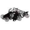 Terasų elektrinė girlianda PARTY BULBS, IP44, 10LED, šiltai baltos sp., sujungiamos, 4.5 m + 3 m