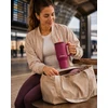 Terminis puodelis su šiaudais didelis puodelis Kambukka Rio 950ml Burgundy Bloom