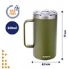 Termo puodelis Majestic Sport Gump 650 ml, žalias