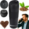 TERMOSAS ARBATAI IR KAVAI DIDELIS, NESKLYDUS, Juodas TRAVEL 450ml MONTESSA