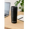 TERMOSAS ARBATAI IR KAVAI DIDELIS, NESKLYDUS, Juodas TRAVEL 450ml MONTESSA