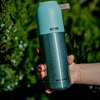 Termosas su nerūdijančio plieno puodeliu, blizga žalia, 350 ml Kite