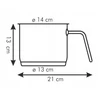 TESCOMA MILK POT HOME PROFI PIENO PUODAS 14 CM 1,8 L