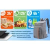 THERMAL BAG 23L, atsparus vandeniui kelionėms, iškyloms ir paplūdimiui, pilkas, išlaiko temperatūrą iki 12 valandų