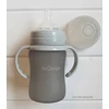 Thermo GLASS buteliukas iš silikono 150 ml Bo Jungle Pilkas