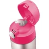 Thermos Termosas su šiaudeliu vaikams - 470 ml, nerūdijančio plieno, rožinis