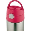 Thermos Termosas su šiaudeliu vaikams - 470 ml, nerūdijančio plieno, rožinis