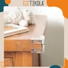 Tikola 10x KAMPINĖS APSAUGOS BALDŲ KRAŠTAMS SPINTELĖMS STALO SILIKONINĖS APSAUGOS