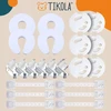 Tikola Apsaugų komplektas spintelėms, stalčiams, KAMPINIAI KRAŠTAI, LIZDO UŽRAKTA, 24 ELEMENTAI