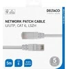 Tinklo kabelis DELTACO U/UTP Cat6, 5m, baltas / TP-65V-K / R00210013