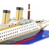 Titanikas DIKOM BLOCKS laivo modelis 1878 elementai 3D laivas TYTANIK MINI