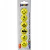 Titanum Magnes Smiley apvalus geltona śr. 29mm Fun&Joy 6 vnt