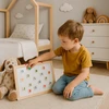 Tk Import DVIPUŠĖ MAGNETINĖ KREIDOS LENTA 2in1 33x23cm + ALFABĖLĖS MAGNETAI, KREIDA