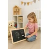 Tk Import DVIPUŠĖ MAGNETINĖ KREIDOS LENTA 2in1 33x23cm + ALFABĖLĖS MAGNETAI, KREIDA